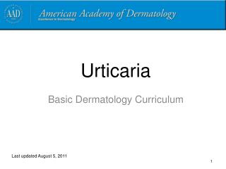 Urticaria