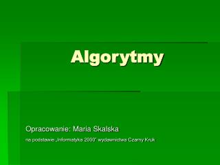 Algorytmy