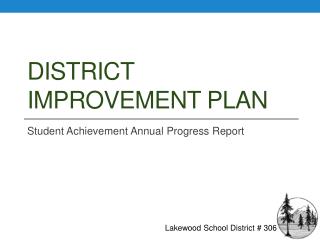 District Improvement Plan