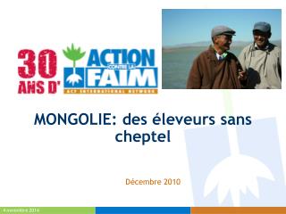 MONGOLIE: des éleveurs sans cheptel