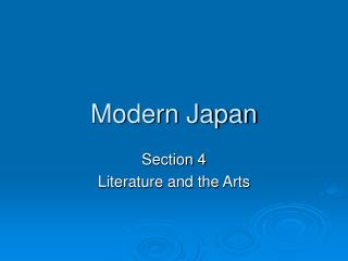 Modern Japan