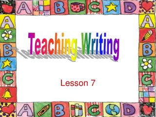 Lesson 7
