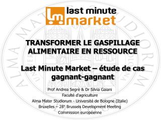 TRANSFORMER LE GASPILLAGE ALIMENTAIRE EN RESSOURCE