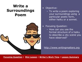 Write a Surroundings Poem