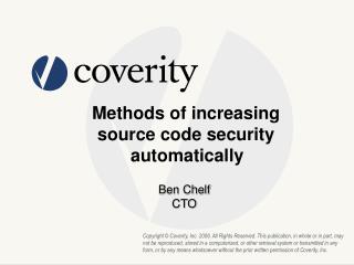 Methods of increasing source code security automatically