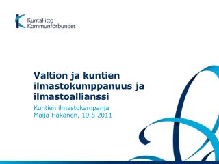 Valtion ja kuntien ilmastokumppanuus ja ilmastoallianssi