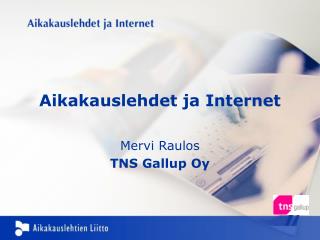 Aikakauslehdet ja Internet