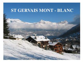 ST GERVAIS MONT BLANC