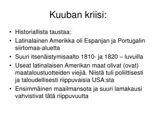 Kuuban kriisi: