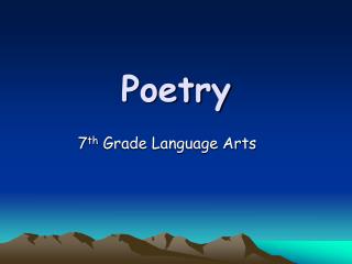 Poetry