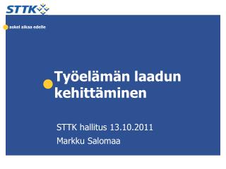Työelämän laadun kehittäminen