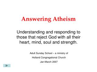 Answering Atheism