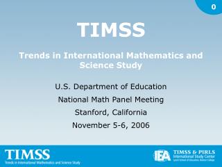 TIMSS Trends in International Mathematics and Science Study