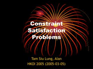 Constraint Satisfaction Problems