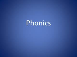 Phonics