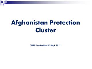 Afghanistan Protection Cluster