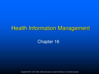 Health Information Management