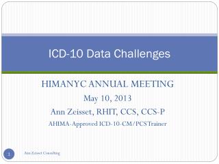 ICD-10 Data Challenges