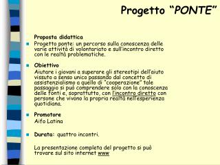 Proposta didattica