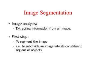 Image Segmentation