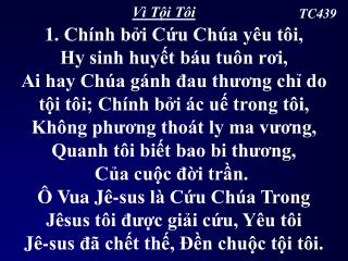 Vì Tội Tôi