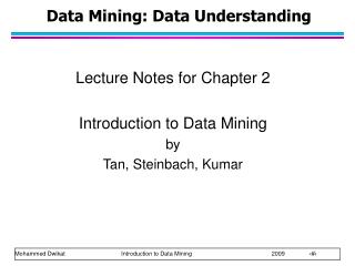 Data Mining: Data Understanding