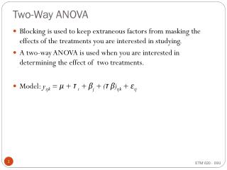 Two-Way ANOVA