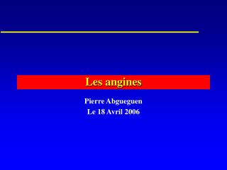 Les angines