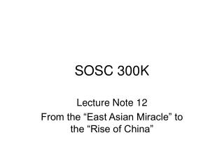 SOSC 300K