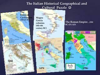 The Italian Historical Geographical and Cultural Puzzle 