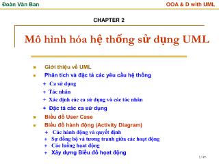 Mô hình hóa hệ thống sử dụng UML