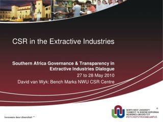 CSR in the Extractive Industries