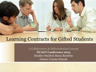 Learning Contracts for Gifted Students