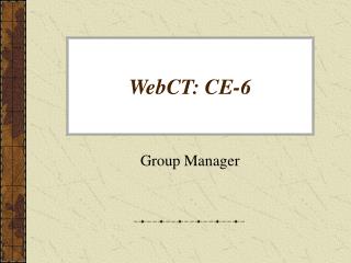 WebCT: CE-6