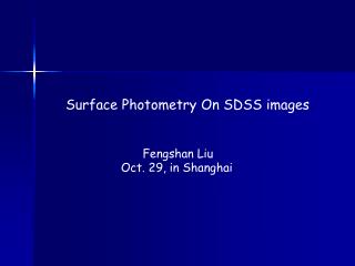 Fengshan Liu Oct. 29, in Shanghai