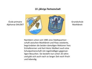 20-jährige Partnerschaft