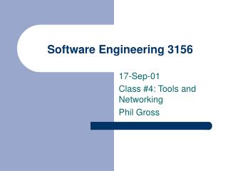 Software Engineering 3156