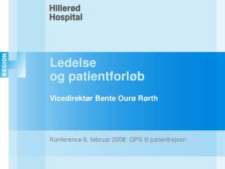 Ledelse og patientforløb