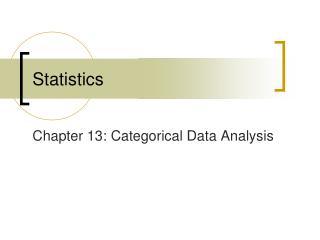 Statistics