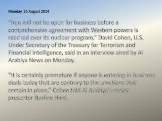Monday, 25 August 2014