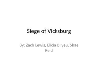 Siege of Vicksburg