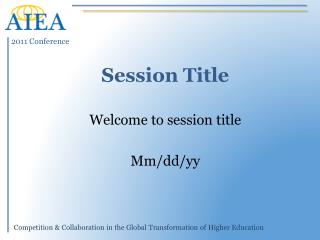 Session Title