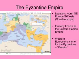 The Byzantine Empire