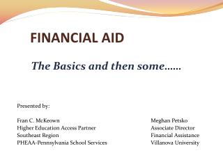 FINANCIAL AID