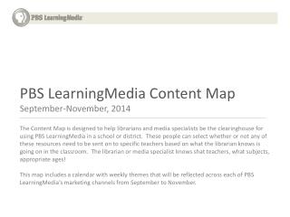 PBS LearningMedia Content Map