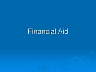 Financial Aid