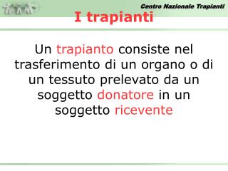 I trapianti