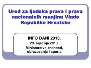 Ured za ljudska prava i prava nacionalnih manjina Vlade Republike Hrvatske