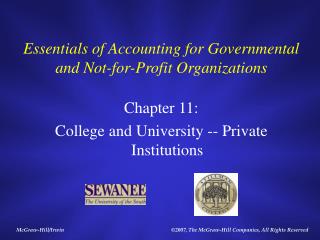 Essentials of Accounting for Governmental and Not-for-Profit Organizations