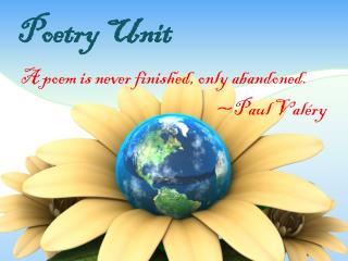 Poetry Unit